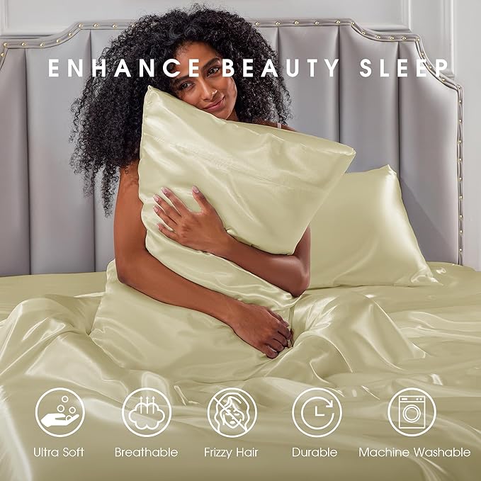FreshCulture Satin Sheets Full Size - Image 7