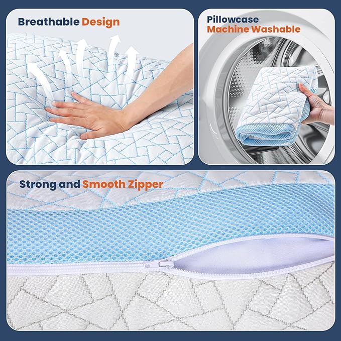 A-Pce Adjustable Pillow, Queen Size Bed Pillows - Image 7