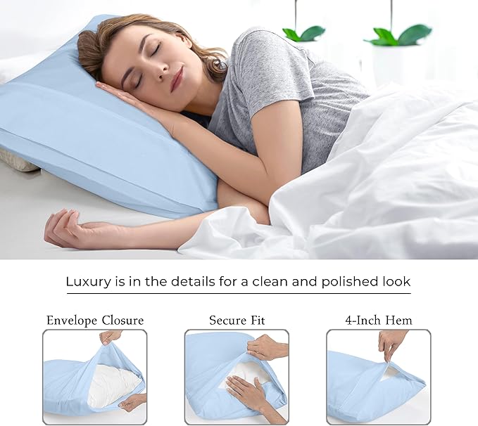 Royale Linens Standard Pillowcase Set of 2 - Image 7