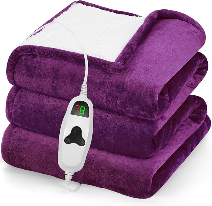 greenoak Heated Blanket Electric Throw 50"X60", Heating Blanket - Image 9