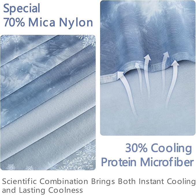 Topcee Cooling Blanket for Hot Sleepers, Absorbs Heat to Keep Body Cool for - Image 3