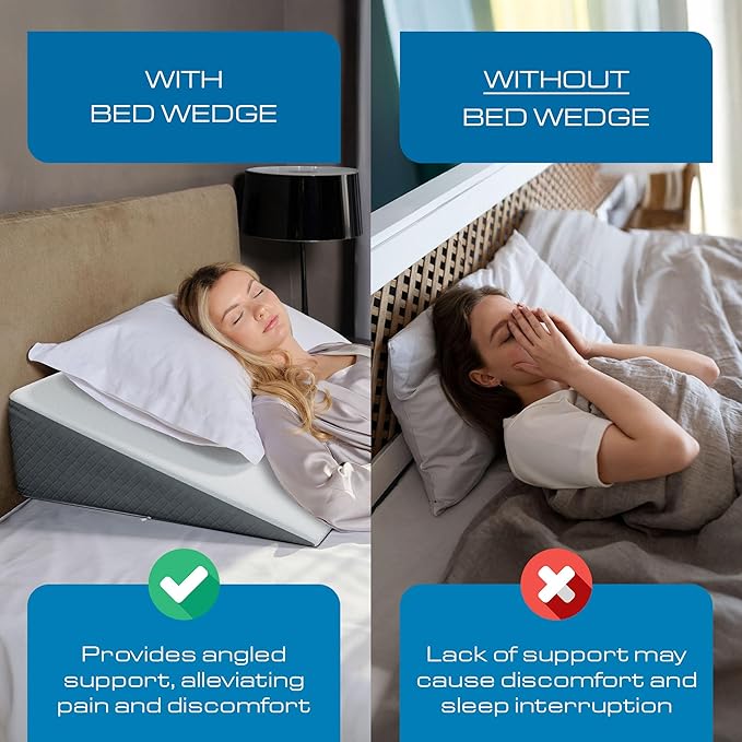 Kolbs Bed Wedge Pillow for Sleep Apnea, FSA Eligible Acid Reflux, and Back Pain - Image 7