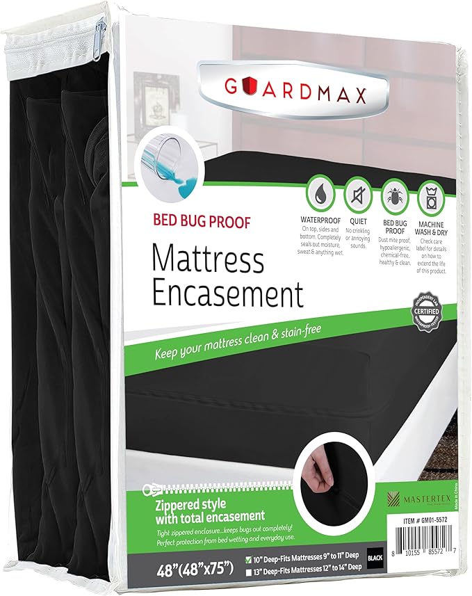 Guardmax Jersey Knitted RV Size Zippered Mattress Encasement by Guardmax