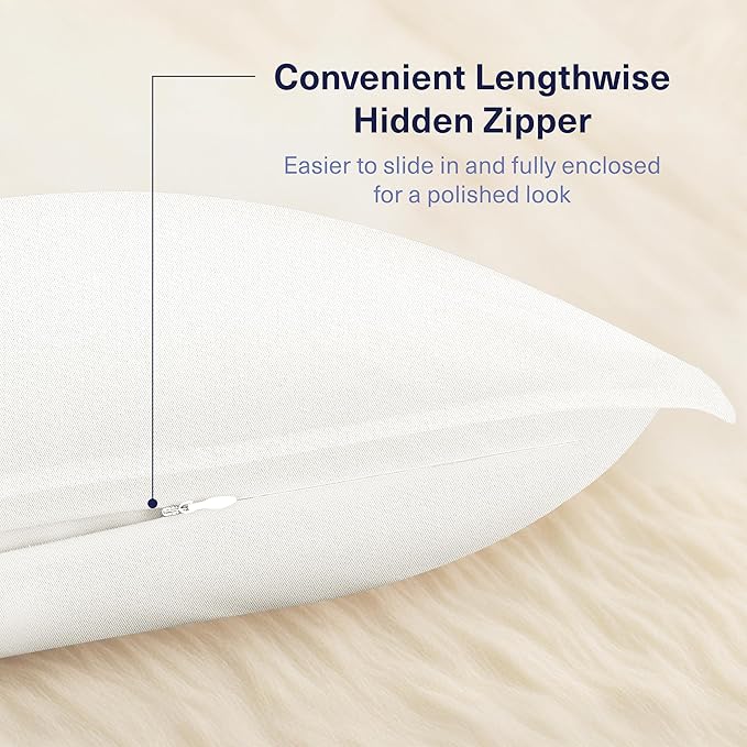 Kickoff Viscose Bamboo Pillowcase, 100% Organic Hidden Zippered Viscose Bamboo - Image 4