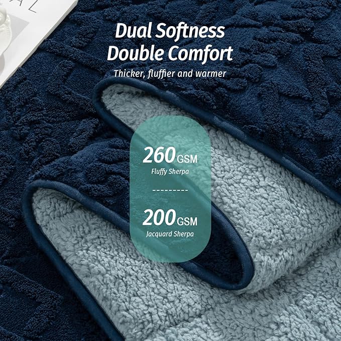 Wemore Weighted Blanket for Adults Twin Size 20 lbs, Dual Sided Soft Fuzzy - Image 2