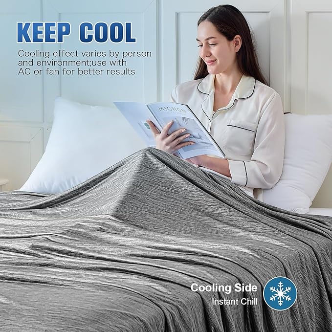 KMUSET Cooling Blanket Twin XL, Double Sided Summer Cooling Blankets - Image 5