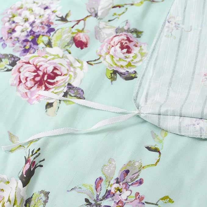 FADFAY Shabby Vintage Duvet Cover Twin XL Dorm Bedding Fashionable Rose and - Image 8