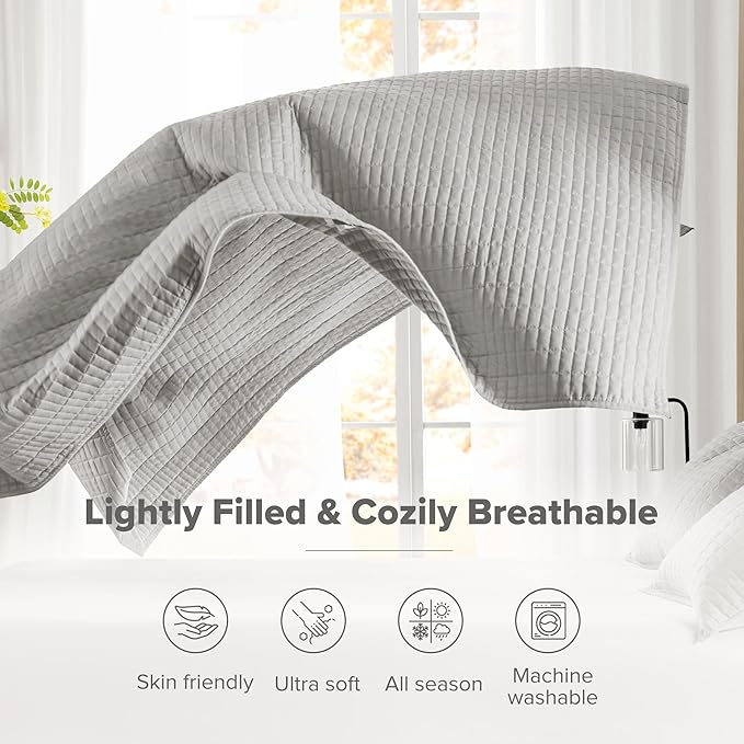 Comfort Spaces King Quilt Set Modern Reversible Diamond Coverlet Bedding Set - Image 4
