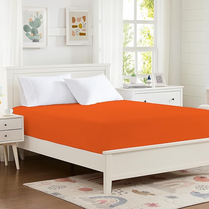 Hotella 100% Microfiber California King Size Fitted Sheet Only, Machine by Hotella