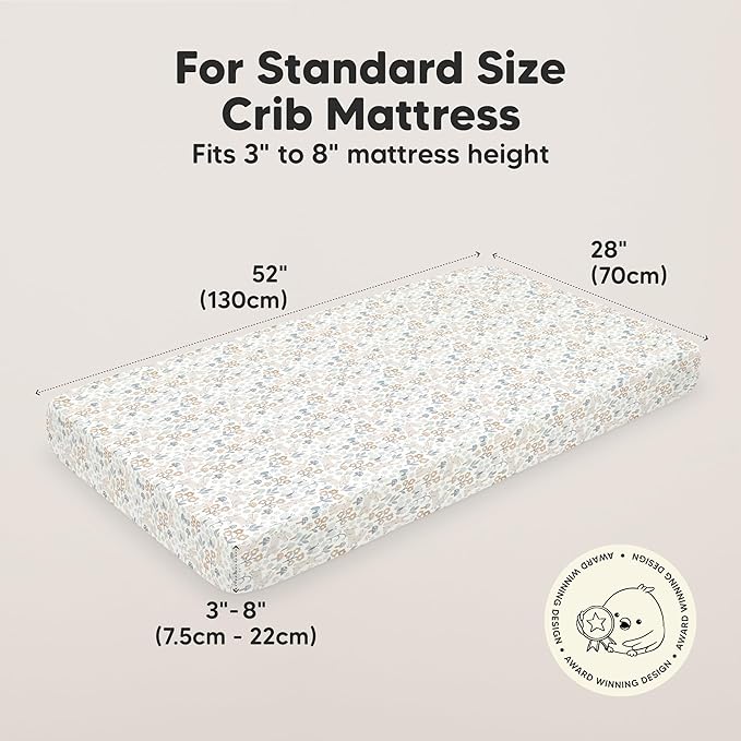 KeaBabies 2-Pack Organic Crib Sheets - Image 2