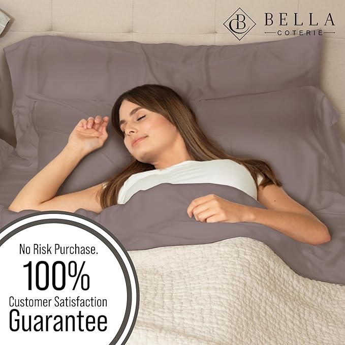 Bella Coterie | Luxury Bamboo Viscose Standard Size Pillowcase Set | 100% - Image 5