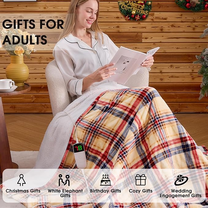 Heated Electric Blanket Queen Size, 84X90 Heating Blanket Queen - Image 4
