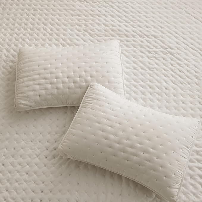 ROARINGWILD Beige King Size Quilt Bedding Set - Image 6