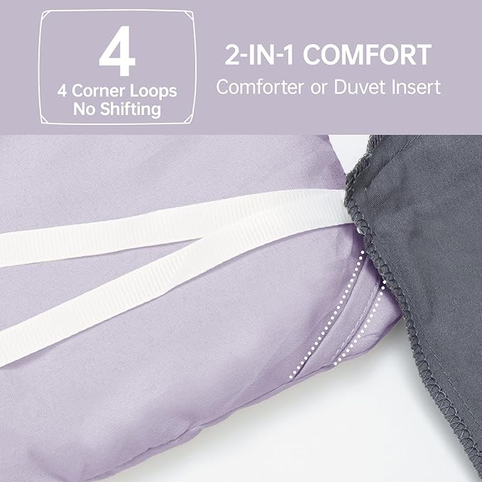 MUXHOMO King Size Comforter Set, All Season Ultra Soft Down Alternative Bedding - Image 6