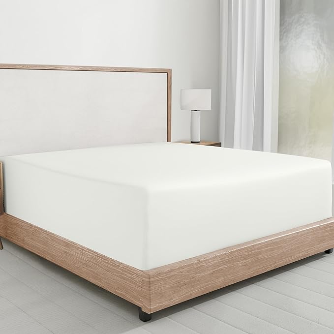 California Design Den 100% Cotton Soft Fitted Sheet Twin Only by CaliforniaDesignDen