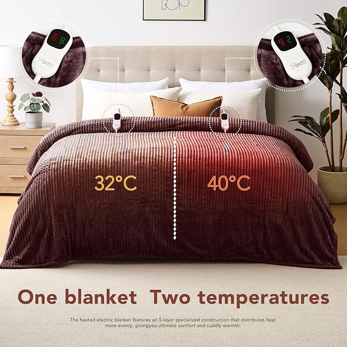 Homemate Electric Heated Blanket Queen Size - Image 8