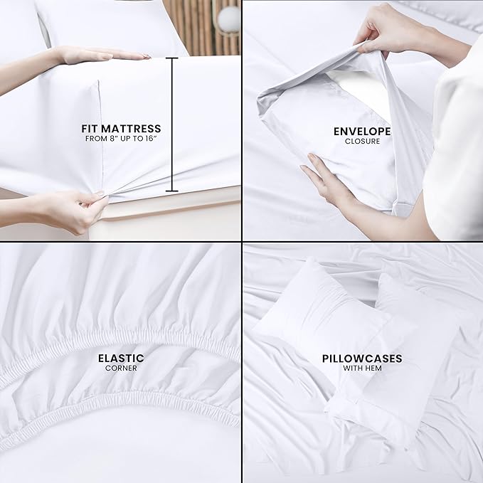 Utopia Bedding Queen Bed Sheets Set - Image 4