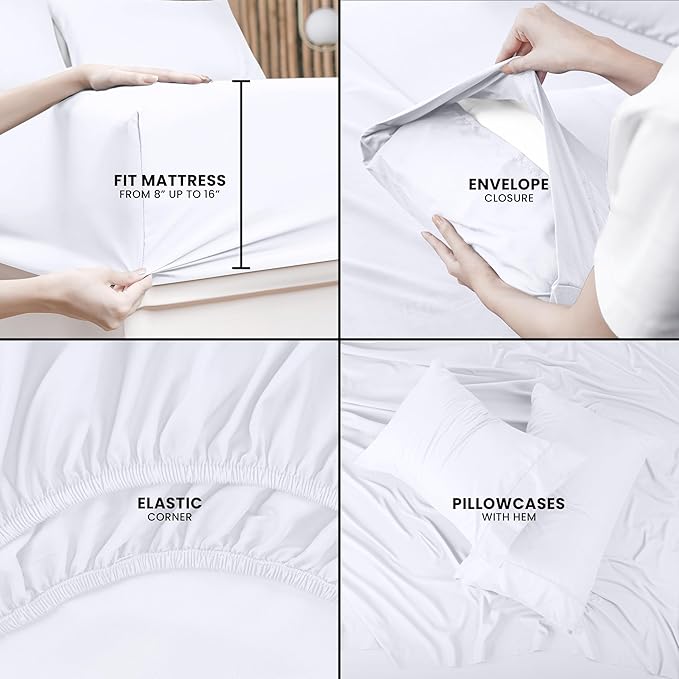 Utopia Bedding King Bed Sheets Set - Image 4
