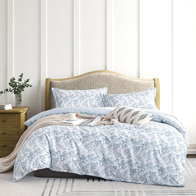 LEMIROE Vintage Cotton Comforter Queen Size 3Pcs by LEMIROEBEDDING
