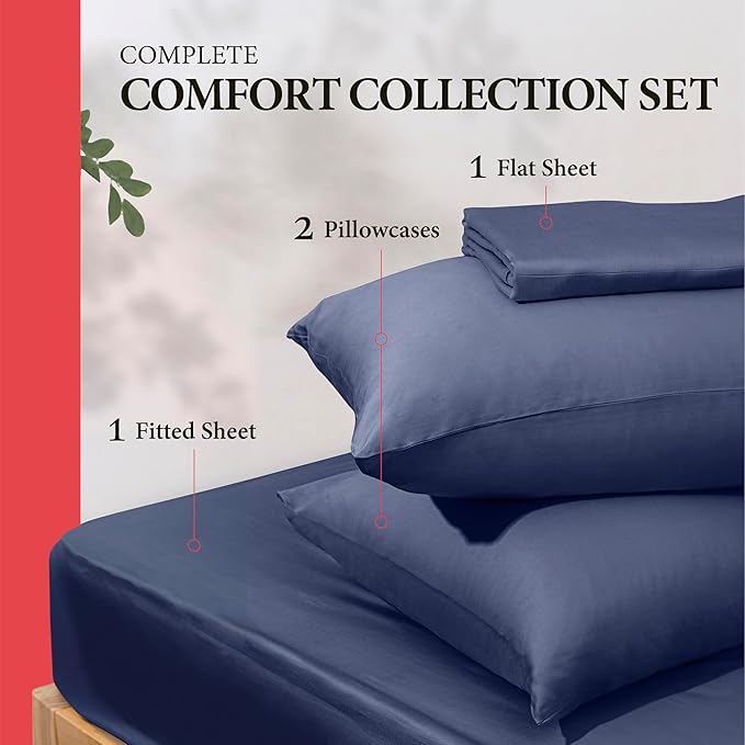 100% Egyptian Cotton Full Size Sheet Set - Image 3