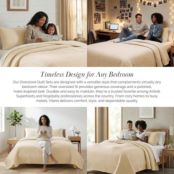 Southshore Fine Living, Inc. Oversized King Quilt Bedding Set, Soft Microfiber - Image 6