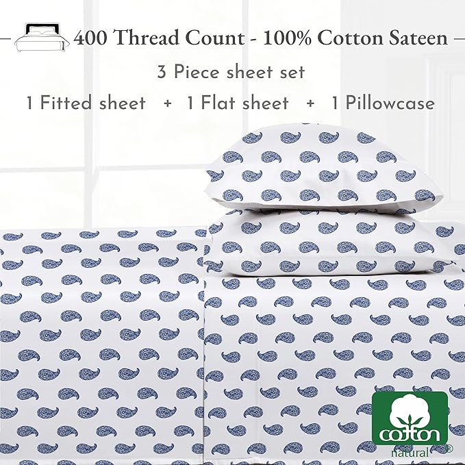California Design Den Deep Pocket Twin Sheets Set - Image 4