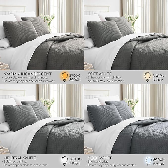Southshore Fine Living, Inc. Twin Summer Quilts Set, Quilted Grey Bedspread - Image 8