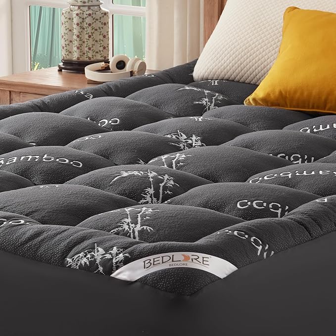 BEDLORE RV Queen Mattress Topper Viscose Derived from Bamboo, Pillow Top by Bedlore