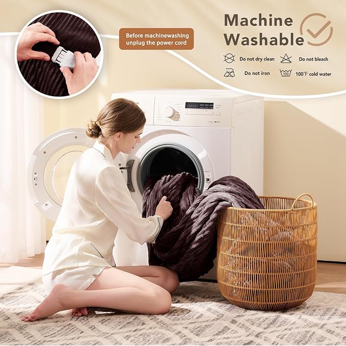 Homemate Electric Heated Blanket Full Size - Image 7