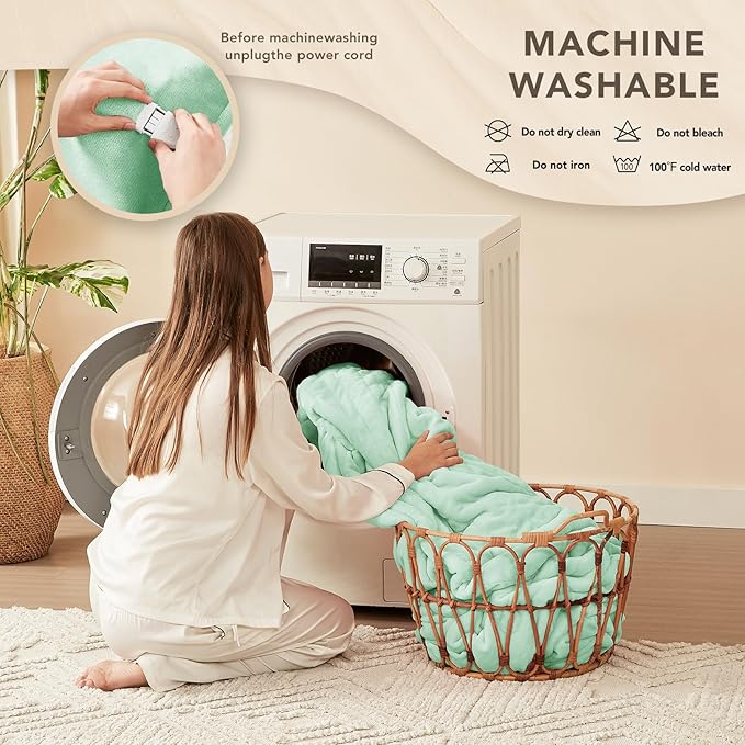 Homemate Electric Heated Blanket Full Size - Image 7