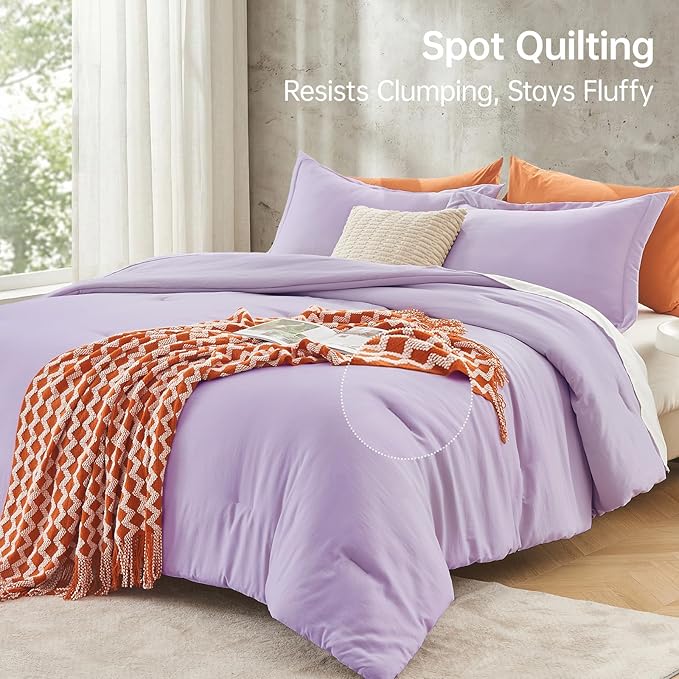 MUXHOMO Queen Comforter Set, All Season Ultra Soft Down Alternative Bedding - Image 5