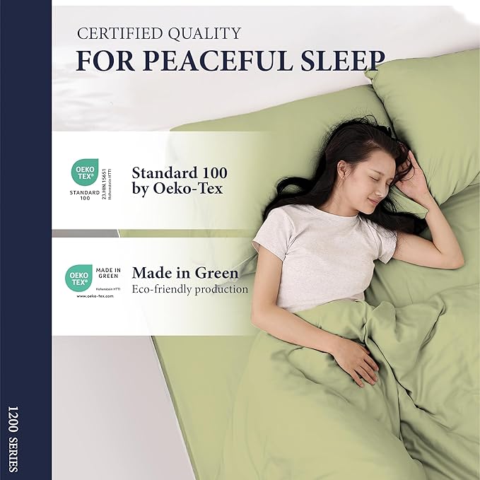 100% Egyptian Cotton Pillow Cases King Size Set of 2 - Image 5