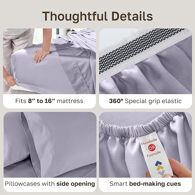 California Design Den Cal King Cotton Sheets - Image 5