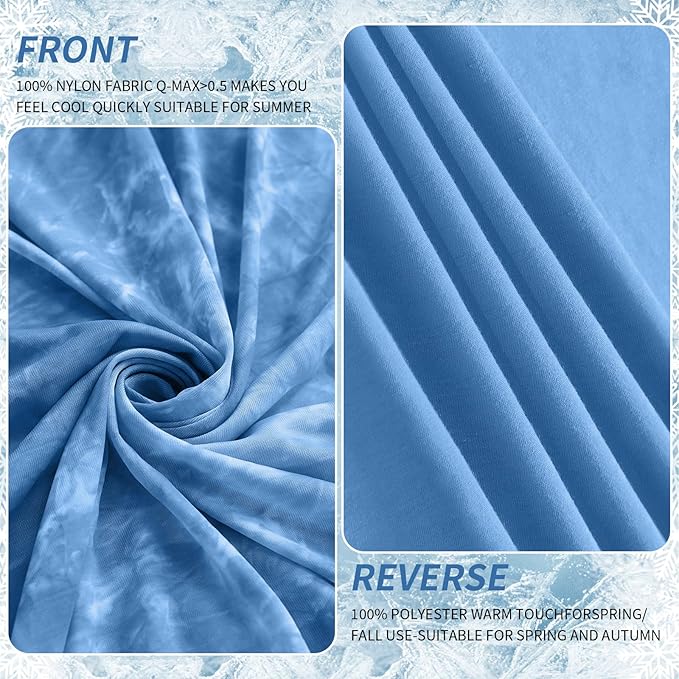 Guohaoi Cooling Blanket for HotSleepers, Decortive Tie Dye, Absorbs Heat to - Image 7