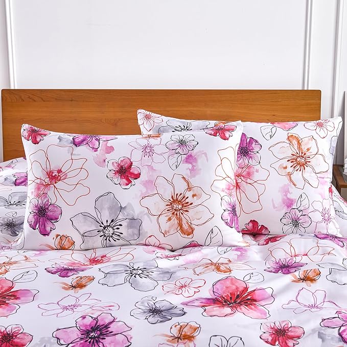 YIYEA 100% Viscose Derived from Bamboo Pillow Cases Set of 2, 600 Thread Count - Image 2