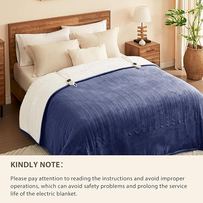 Homemate Electric Heated Blanket Full - Image 8