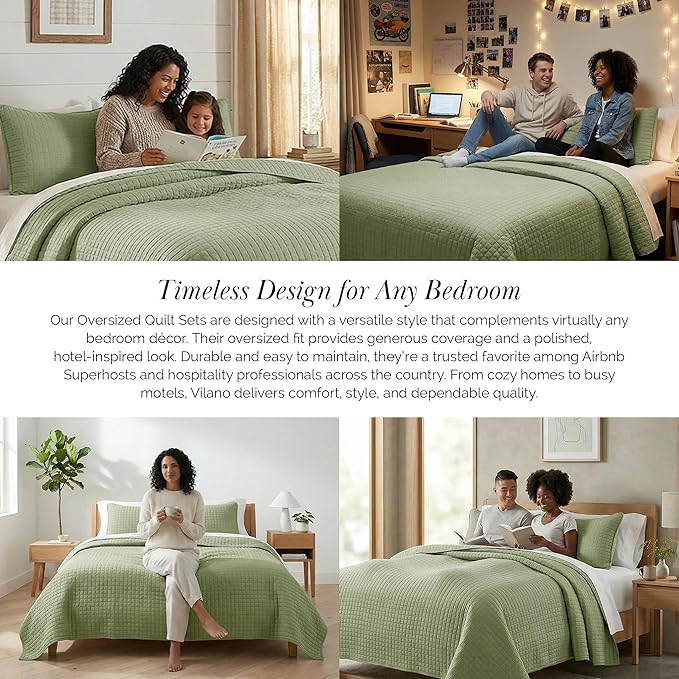 Southshore Fine Living, Inc. Oversized King Quilt Bedding Set, Pet Hair - Image 6