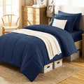 CozyLux Twin XL Comforter Set Navy Blue by CozyLux