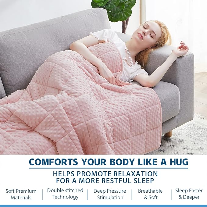 Huloo Sleep Weighted Blanket Twin 12lbs - Image 4