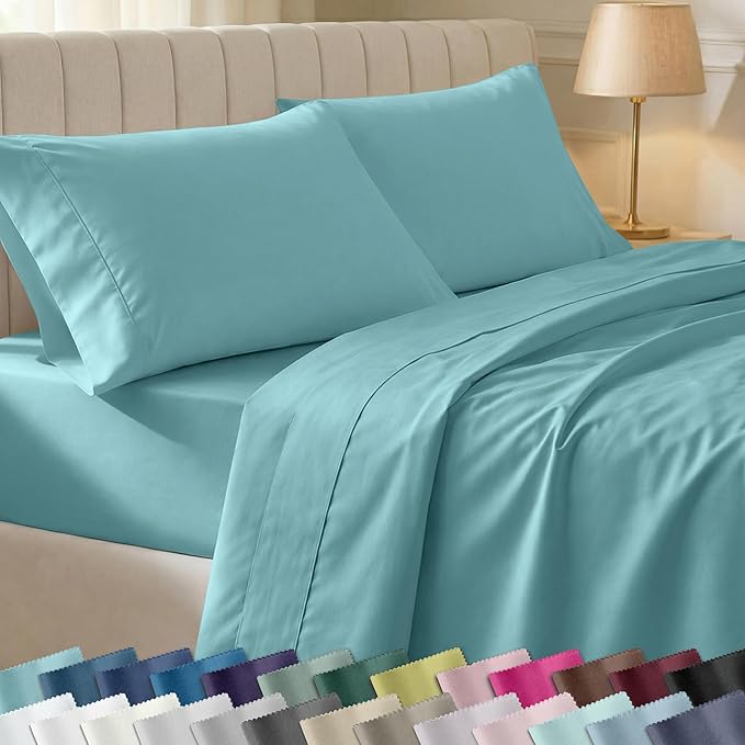 California Design Den Soft 100% Cotton Sheets King Size Set, 400 Thread Count by CaliforniaDesignDen