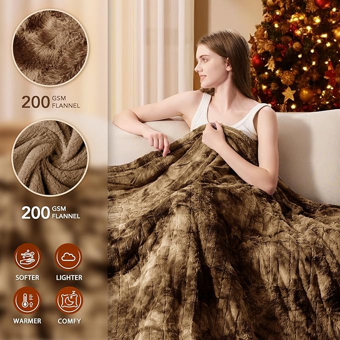 Homemate Electric Heated Blanket Queen Size - Image 2