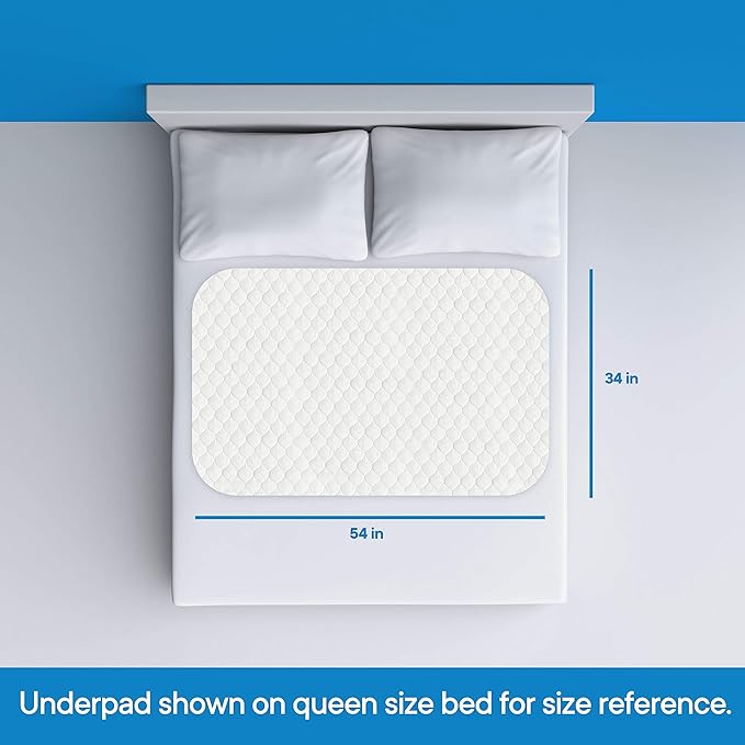 RMS Ultra Soft 4-Layer Washable and Reusable Incontinence Bed Pad - Image 3