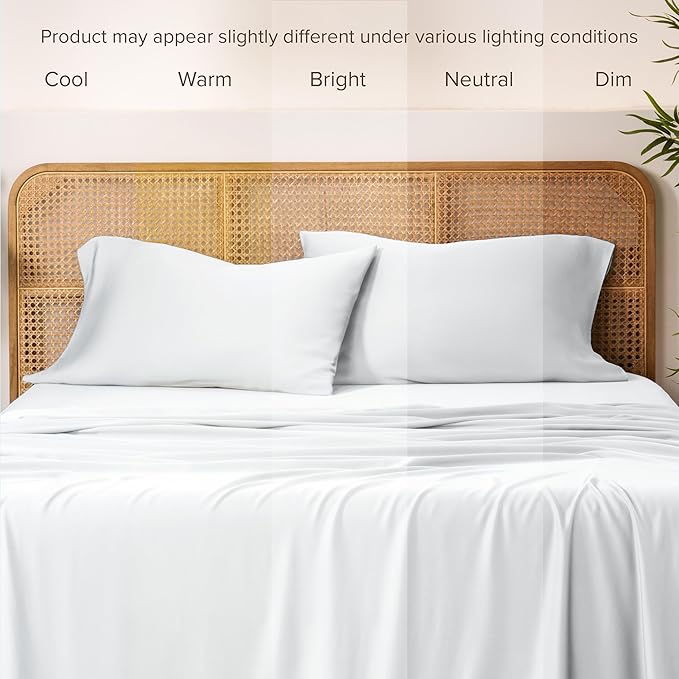 Bare Home 100% Rayon Made from Bamboo Luxury Queen Size Set of 2 Cooling - Image 5