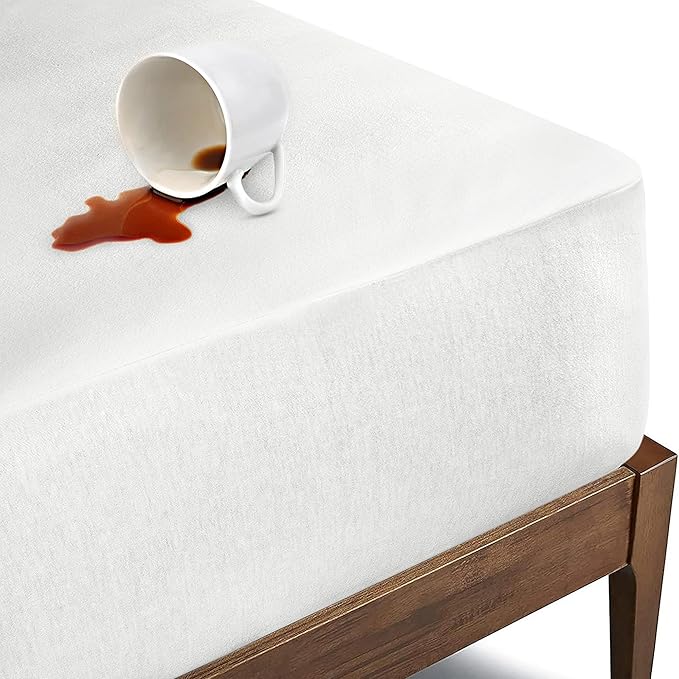 Bioweaves Organic Cotton Jersey Waterproof Mattress Protector Cal King |52" x by BIOWEAVES