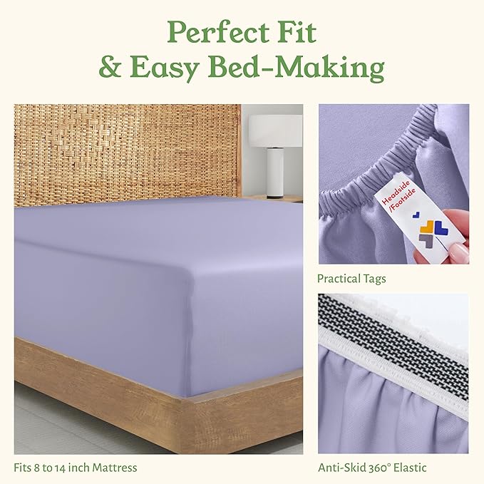 California Design Den Twin XL Fitted Sheet Only - Image 6
