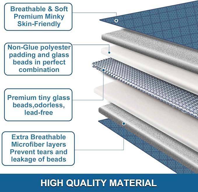 Huloo Sleep Weighted Blanket Queen 20lbs - Image 6
