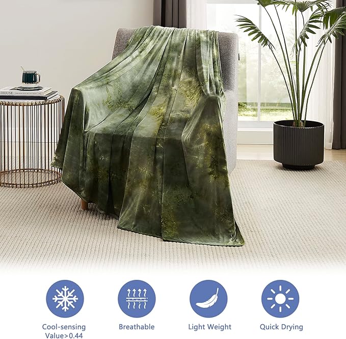Topcee Cooling Blanket for Hot Sleepers, Absorbs Heat to Keep Body Cool for - Image 6