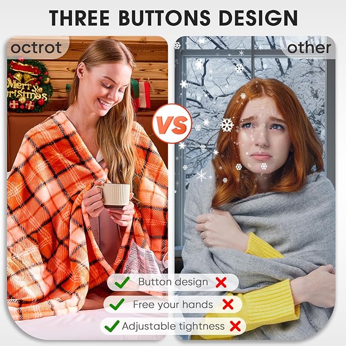 OCTROT Heated Electric Blanket Queen Size, 84X90 Heating Blanket Queen - Image 7