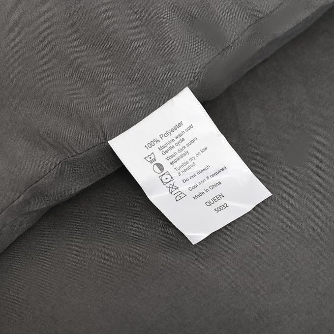 ROSGONIA Comforter Full Size for Girls Boys Teens Charcoal Grey - Image 8