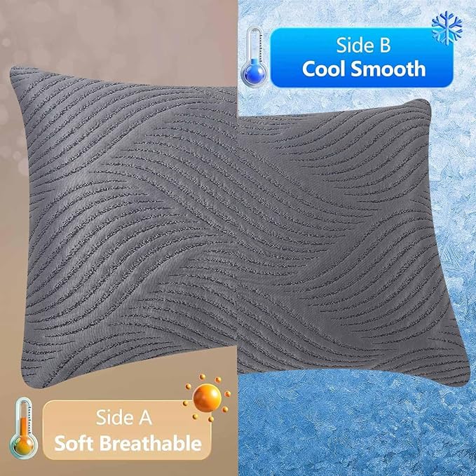 King Size Pillows Set of 2 Cooling Memory Foam Pillows - Image 3